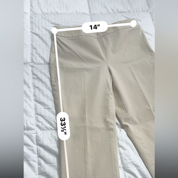 Talbots khaki Chatham slim ankle pant in excellent condition size 4P - Picture 6 of 12